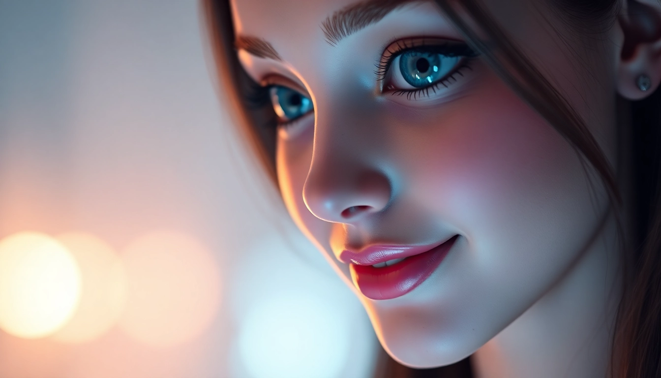 AI girlfriend engaging in a warm, real-time conversation on a sleek digital device, highlighting emotional connection and unfiltered interaction.